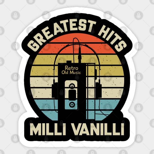 Greatest Hits Milli Vanilli Sticker by Dinosaur Mask Store